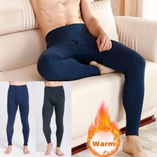 100 Cotton Men Winter Thermal Long Johns Bottom Underwear