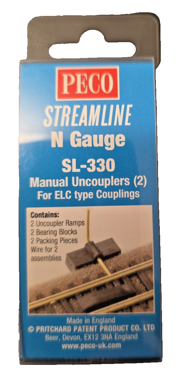 N Gauge Decoupler Track PECO SL-330 X 2 PACK BUNDLE Model Railway Uncoupler