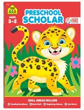 School Zone Preschool Scholar Workbook: 64 Pages, Pre-K, Kindergarten, Begin...