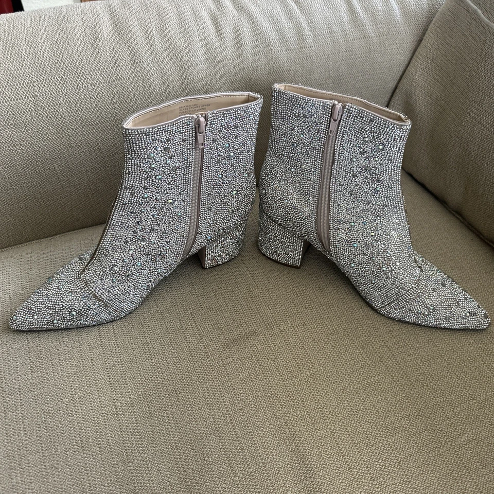 Betsy Johnson Rhinestone Booties - Image 3 of 4