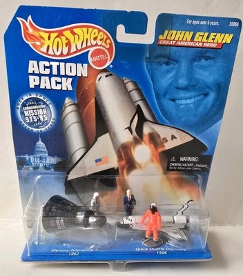 Hot Wheels John Glenn Action Pack Friendship 7 Shuttle Discovery 1:64 C4-87