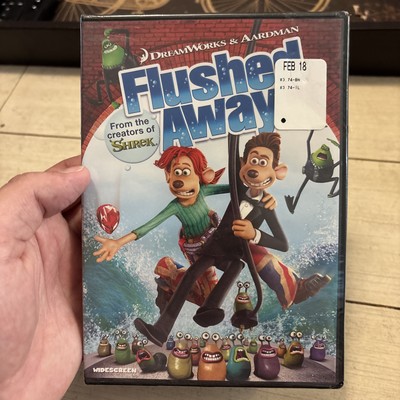 Flushed Away (DVD 2007) Widescreen Edition w 21 PC Games & Challenges NEW SEALED