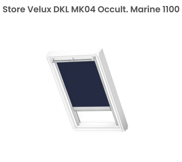 Store Velux DKL MK04 occultant bleu marine 61x80 cm
