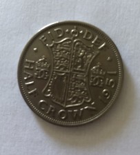 1951 King George V1 Half Crown Coin