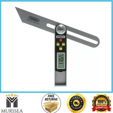 8'' Sliding Digital T-Bevel Protractor Woodworking Carpentry Measure Angles Tool