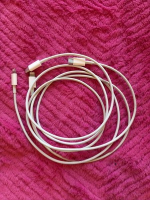 Lot Of 2 Lightning To USB-C Cables 3ft Used MFi Certified