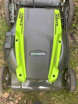 #ad Green Works 120 V 13 Amp 21 Inch Deck Green Lawnmower $75.00