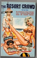 Unread paperback w Gene Bilbrew art! vintage erotica Wizard smut sleaze GGA sexy