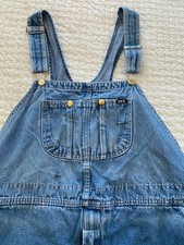 Vintage Key Imperial Overalls Mens 46 x 29 Denim Workwear Carpenter Utility