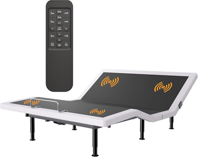 Adjustable Bed Frame with Massage, Wireless Remote & USB Ports, Zero Gravity