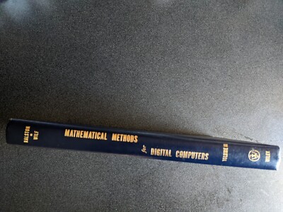 Mathematical Methods for Digital Computers Vol II. 1967 Ralston & Wilf Good Con