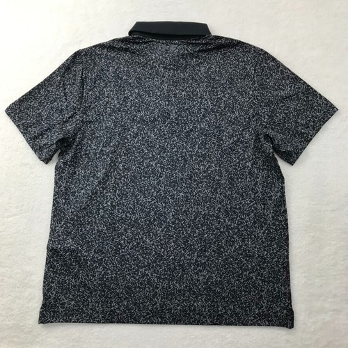 Under Armour Polo Shirt Mens L Gray Black Playoff 3.0 Coral Jac Golf Performance - Picture 11 of 12