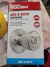 Bed And Bath Doorknob Stainless Steel Finish Hyper Tough New
