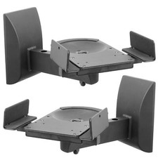 Mount-It Speaker Wall Mounts Pair of Universal Side Clamping Bookshelf Speake...