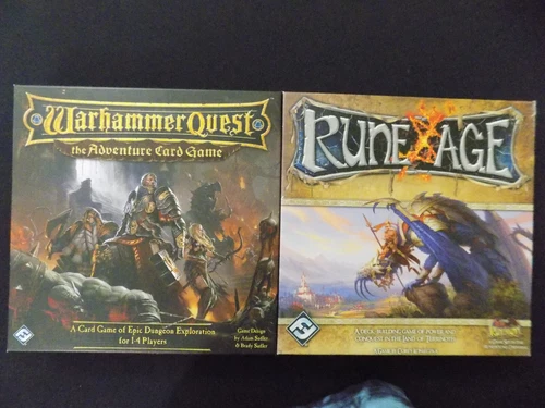 Warhammer Quest + Rune Age - Fantasy Flight Bundle - complete - good condition