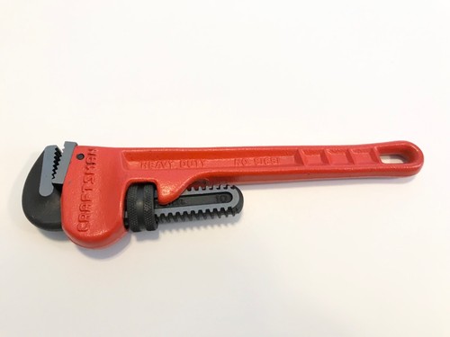 Craftsman USA 10'' Pipe Wrench Heavy Duty 51651 Made In USA πΊπΈ - Picture 4 of 6