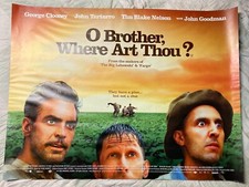 O BROTHER WHERE ART THOU? George Clooney Original 30x40 Movie Poster COEN BROS!