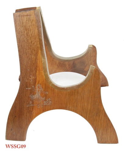 Solid Mahogany Laser Picture Wood Stand For 21" Soprano Ukulele Violin WSSG01-11 - Picture 44 of 47