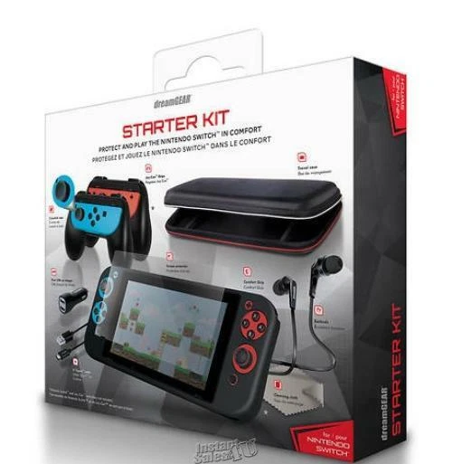DreamGear Inalámbrico Nintendo Switch Kits de Accesorios Rojo y Negro y Azul Foto 3 de 3