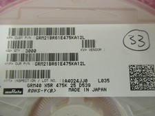 Image of 4.7uF 25V 10% X5R 0805 SMD MLCC (x25 CAPS) GRM21BR61E475KA12L, Audio Receiver