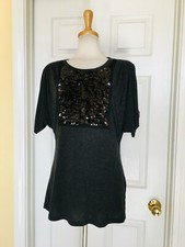 SIMPLY VERA VERA WANG top size M sequins 