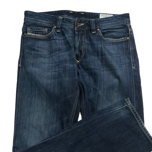 Diesel Jeans Men's 31x32 Blue Viker Regular Straight Stretch Button Fly 008ST - Picture 3 of 10