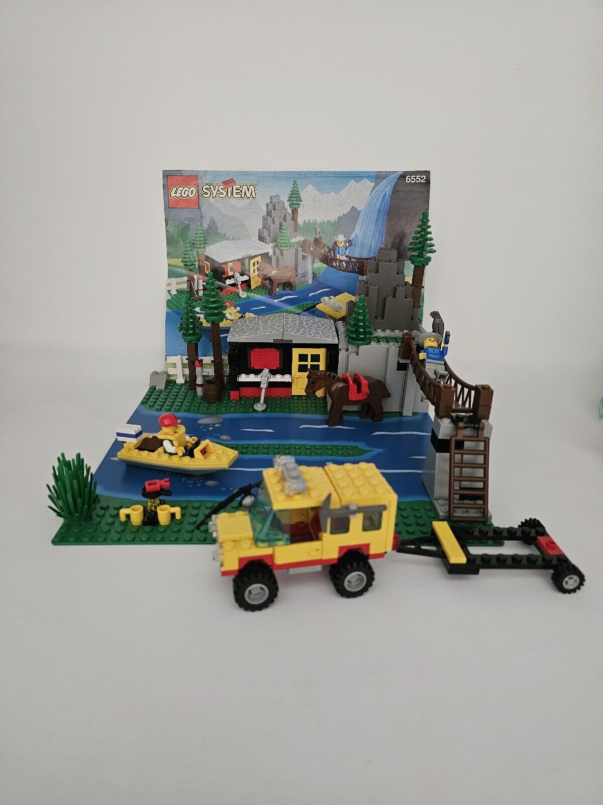 Lego 6552 Rocky River Retreat 1993 Town Classic Vintage Outdoors 99.9% Complete