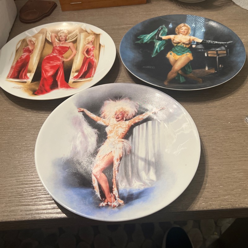 Marilyn Monroe Movie Themed Collector Plates(3) 1991 numbered