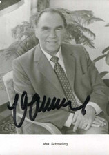 HEAVYWEIGHT BOXER Max Schmeling autograph, signed vintage photograph