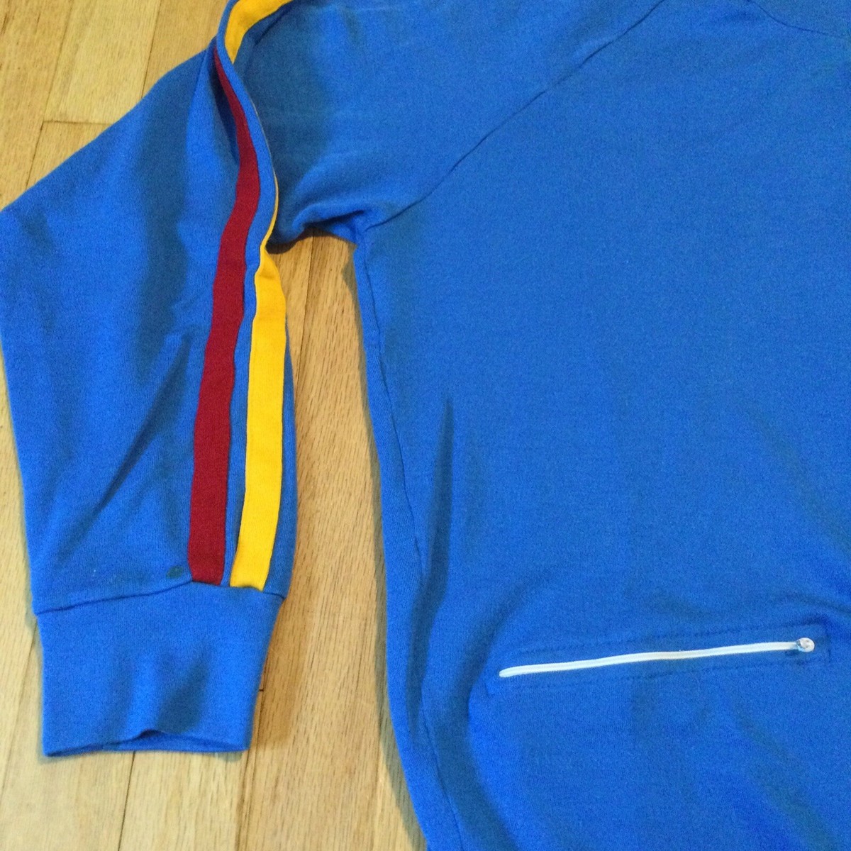 Vintage 80s JC Penney track jacket XL zip up blue striped Vintage 80s JC Penney track jacket XL zip up blue striped