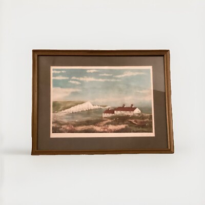 The Coastguard Cottages at Cuckmere Haven Ltd Signed Ed. Lithograph, John Murphy