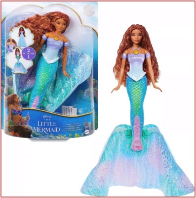Disney Little Mermaid TRANSFORMING ARIEL Fashion Doll - Mermaid  to Girl  NEW 