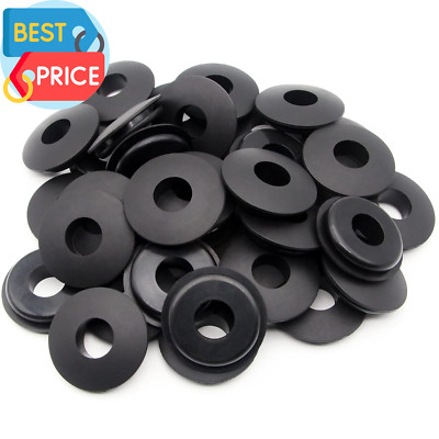 36Pcs Glad Hand Seals Black Rubber Gladhand Seal Washers Elastic Grommets round 