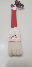 Santa Paintbrush Hanging Christmas Ornament, Real Bristles 