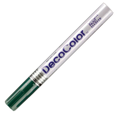 300-72 Marvy DecoColor Opaque Paint Marker, Broad Tip, Pine Green, Pack of 1