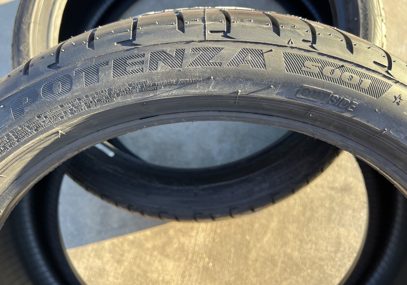 TWO NEW 225/40R19 Bridgestone Potenza S001 RFT RSC Runflat Run Flat ...