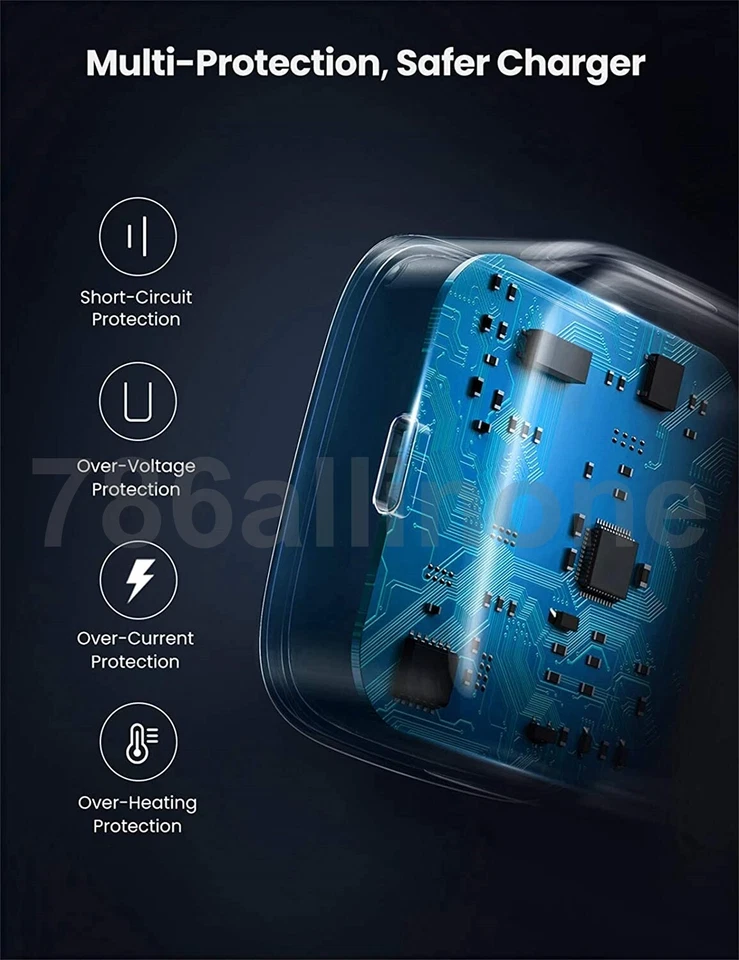 Fast Wall Charger Adapter For iPhone 12 Pro Max Mini UK Plug PD 18W USB-C Type C - Image 2 of 4