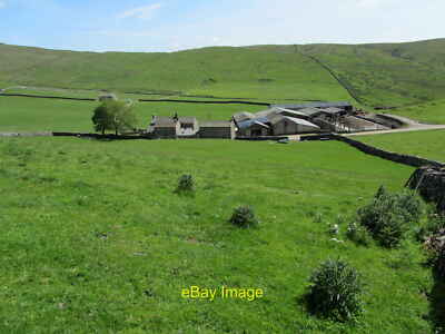 Photo 12x8 Stockdale Farm Langcliffe Remote farm below Rye Loaf Hill c2011