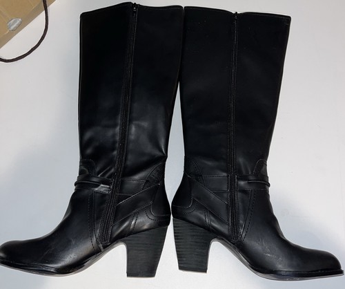 NEW Nine West Vaionesco Women’s Block 2.5”Heel Knee-Hi Boots Black Size 9.5 M - Picture 6 of 19
