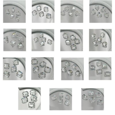 5Pcs Elegant Rhinestones 3D Nail Arts Crystal Rhinestones Pointed Bottom Nail