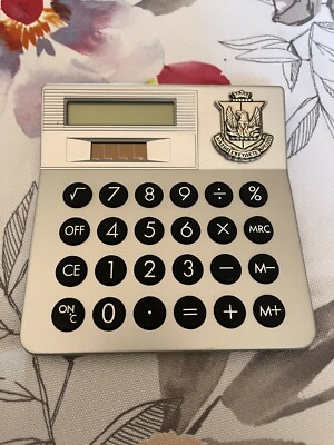 Alpha Sigma Alpha Crest Solar Powered Calculator, Retro Hard to Find