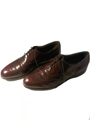 Dexter Shoes Size 9.5 N‎ Brown Oxford Leather Men Vintage Made in USA Dexter Brown Leather Lace up Brogues  main image 3