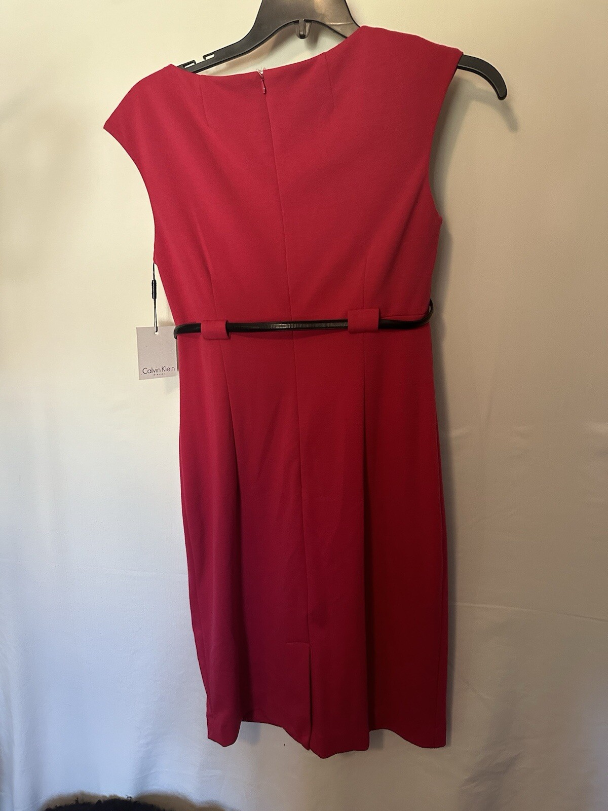NWT Calvin Klein Sleeveless Knee-Length Sheath Pink Dress 8 begonia barbie thumbnail 5