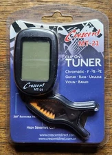 Crescent MT-21 Clip On Chromatic Tuner For Guitar, Bass, Ukulele, Violin, etc.