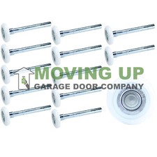 Garage Door 2" Nylon Roller 4" Stem 13 Ball Bearing Set of 12