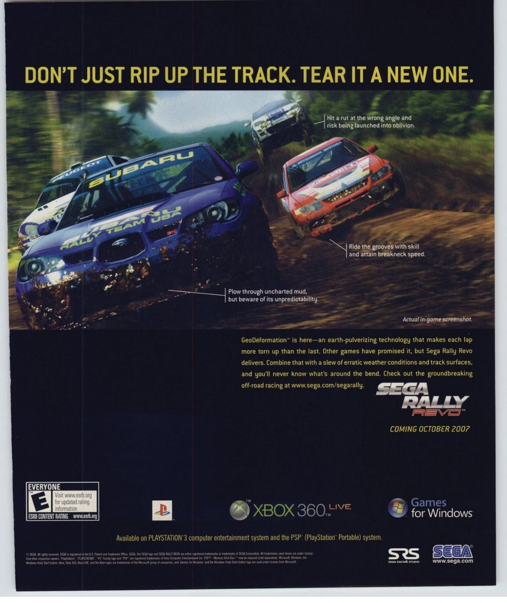 Sega rally hotsell revo ps3