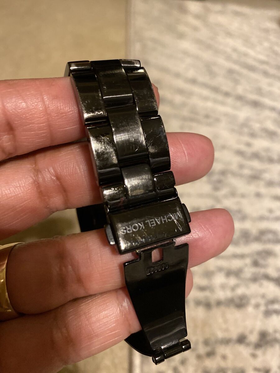 Michael Kors Black Watch With Black Stones | eBay Michael Kors Black Watch With Black Stones | eBay