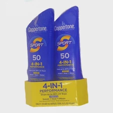 COPPERTONE SPORT Sunscreen 2-Pack, SPF 50, Water Resistant 