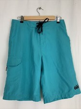 nike mens size medium board shorts blue drawstring 6.0 swimming 30x10