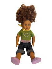 Our Generation Battat 18  Doll Reddish Blonde Hair Blue Eyes Clothes Curly Hair